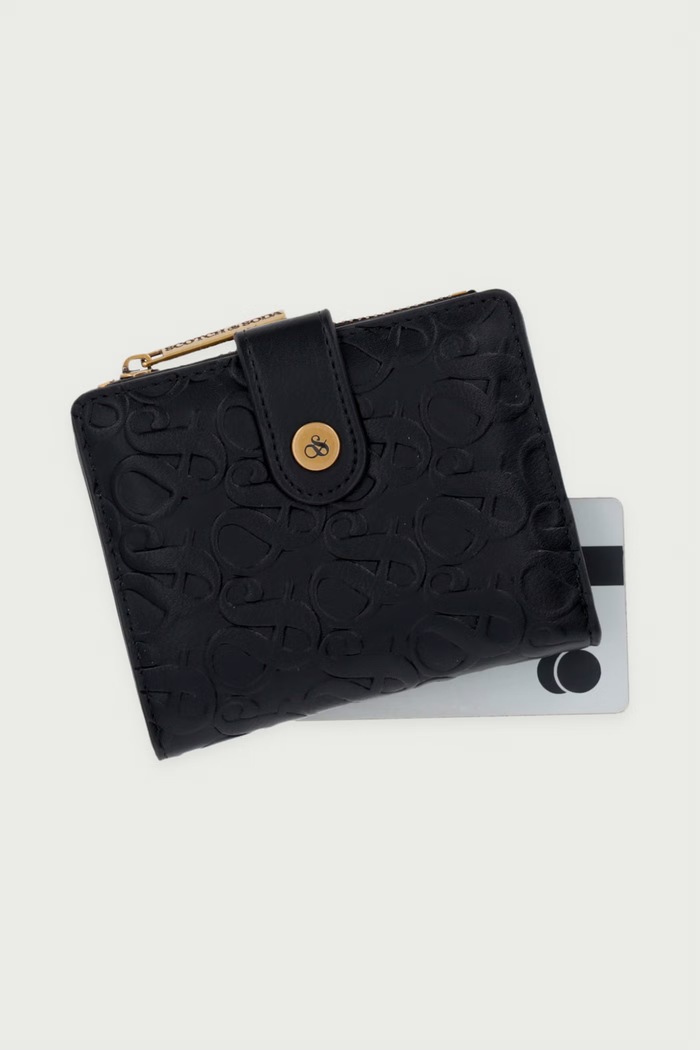 Portfel damski z imitacji skóry Scotch & Soda SCSW0039 czarny