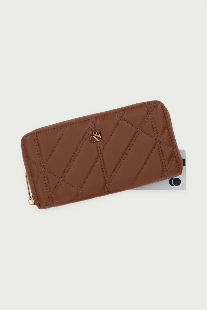 Portfel damski Scotch & Soda SCSW0036 brązowy