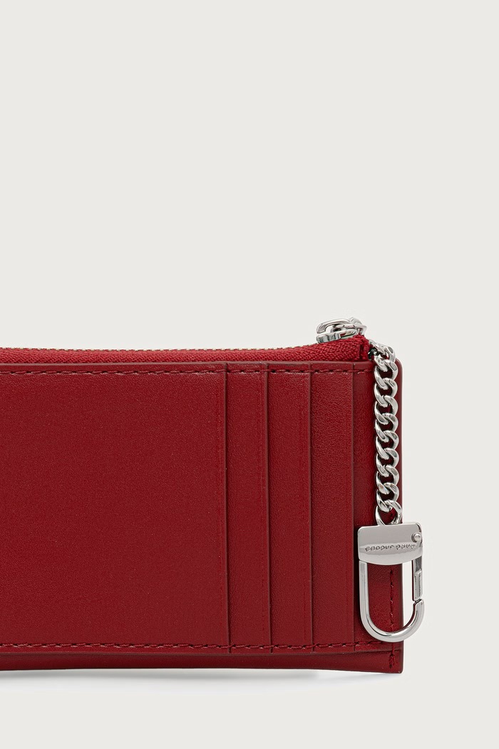 Dodaci MARC JACOBS Novčanik za žene od kože TOP ZIP MULTI WALLET 2P6SMP018S01 crvena