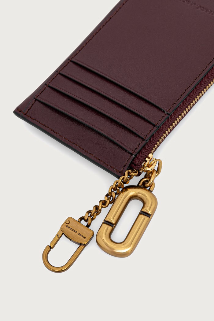 Portfel damski skórzany TOP ZIP MULTI WALLET MARC JACOBS 2P6SMP018S01 bordowy