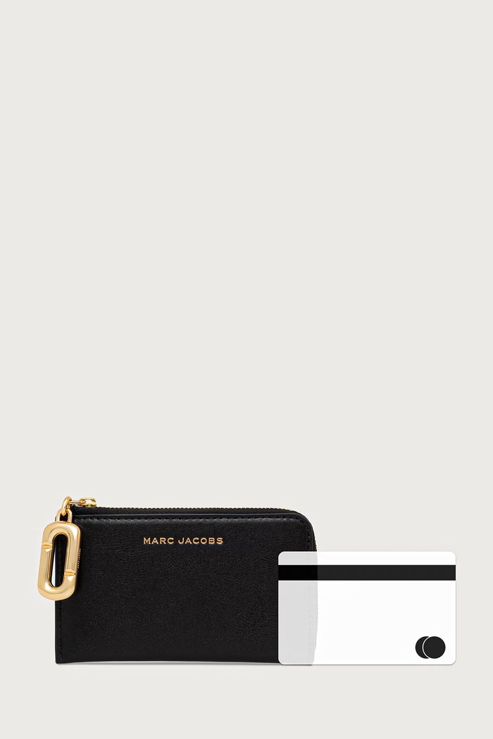 Portofel pentru femei din piele TOP ZIP MULTI WALLET MARC JACOBS 2P6SMP018S01 negru