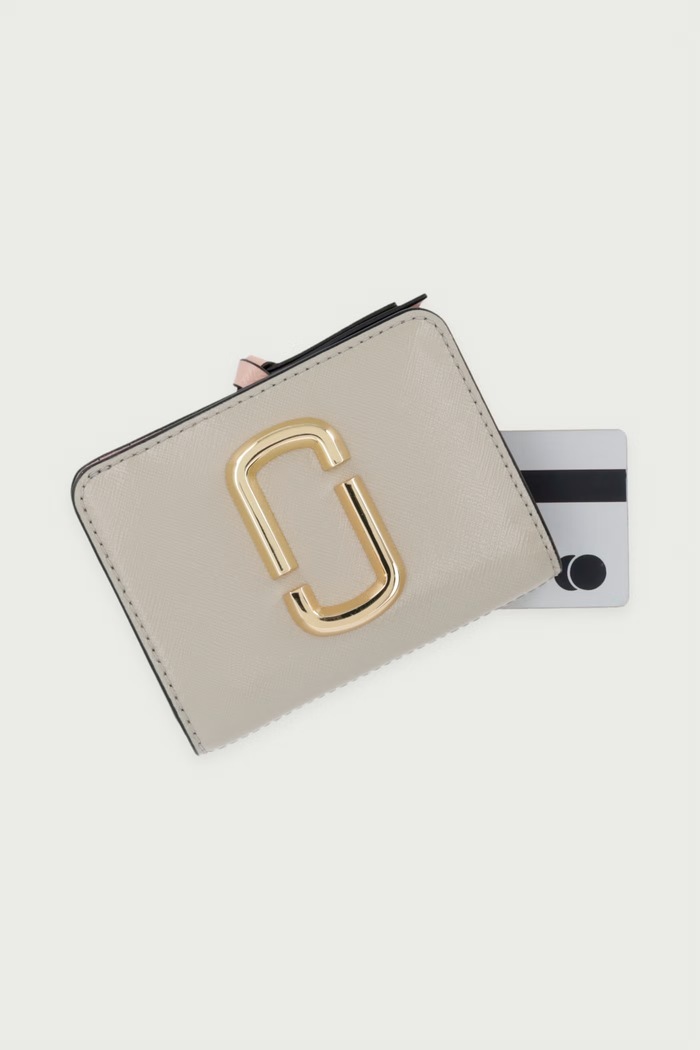 Портфейл дамски от кожа THE MINI COMPACT WALLET MARC JACOBS 2P6SMP021S01 бежов