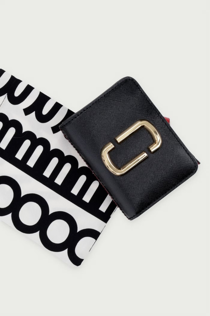Портфейл дамски от кожа THE MINI COMPACT WALLET MARC JACOBS черен 2P6SMP021S01