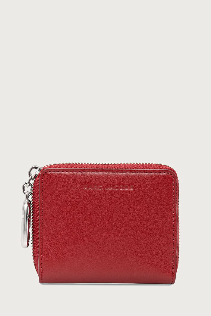 MARC JACOBS Portfel damski skórzany SLIM COMPACT WALLET bordowy 2P6SMP017S01