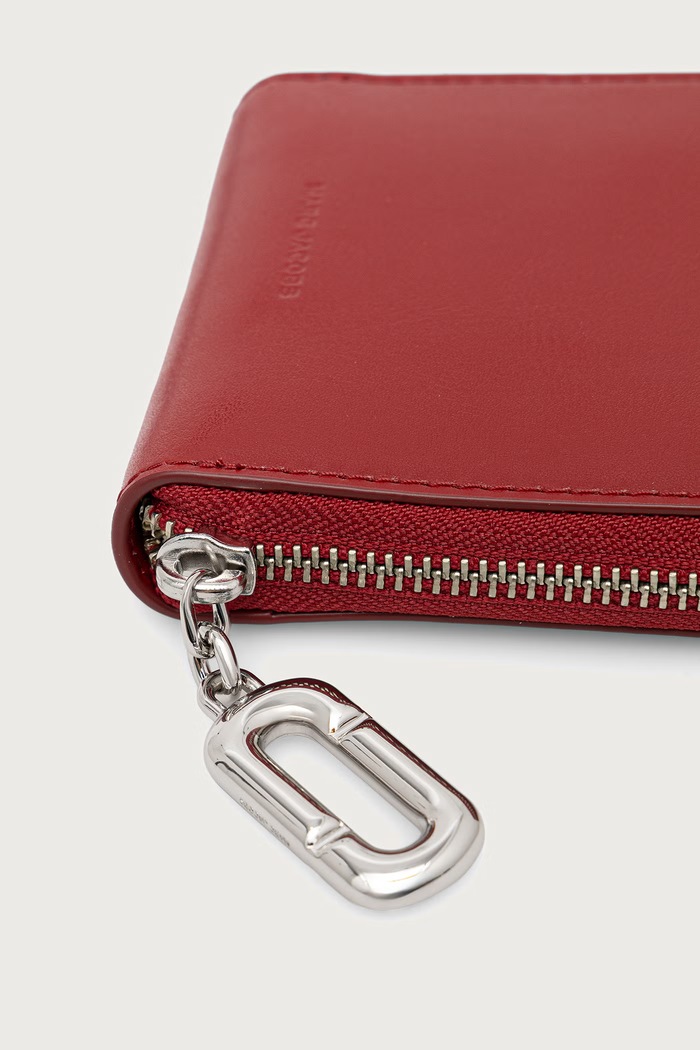Portfel damski skórzany SLIM COMPACT WALLET MARC JACOBS 2P6SMP017S01 bordowy