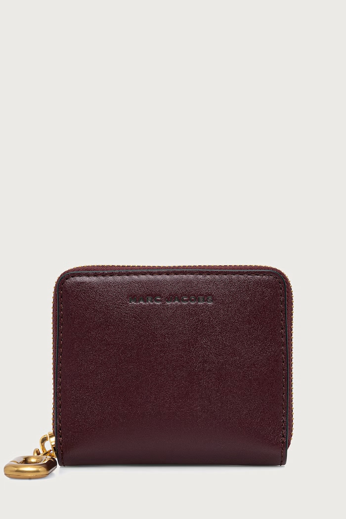 MARC JACOBS Portfel damski skórzany SLIM COMPACT WALLET bordowy 2P6SMP017S01