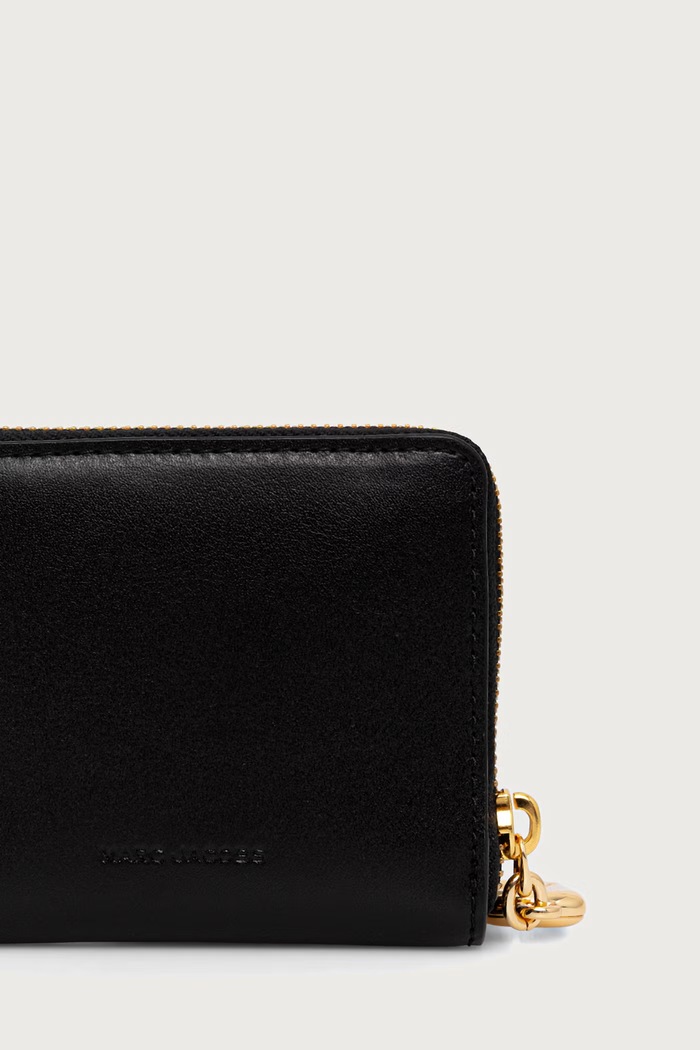 Dodaci MARC JACOBS Novčanik za žene od kože SLIM COMPACT WALLET 2P6SMP017S01 crna