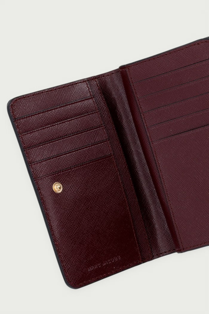 Dodaci MARC JACOBS Novčanik za žene od kože THE COMPACT WALLET 2P6SMP020S01 crna