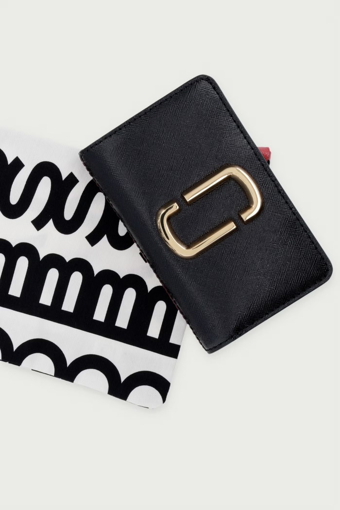 Novčanik za žene od kože THE COMPACT WALLET MARC JACOBS crna 2P6SMP020S01