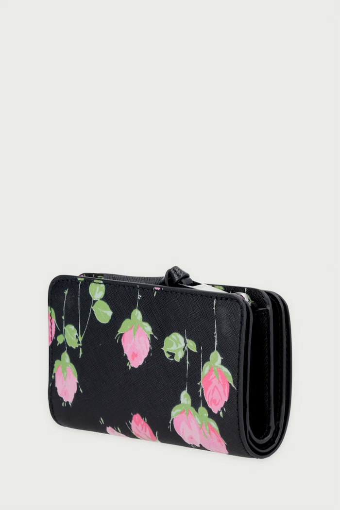 MARC JACOBS Novčanik za žene od kože THE COMPACT WALLET 2F6SMP014S01 crna AW26