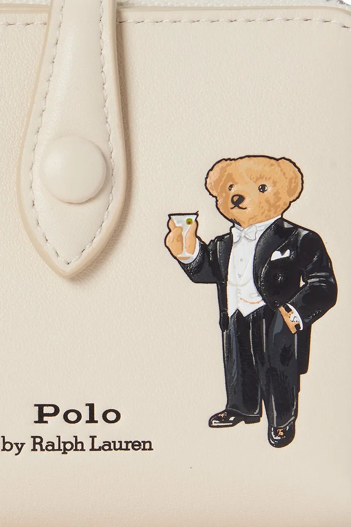 Портфейл дамски от кожа Polo Ralph Lauren бежов 427P18490