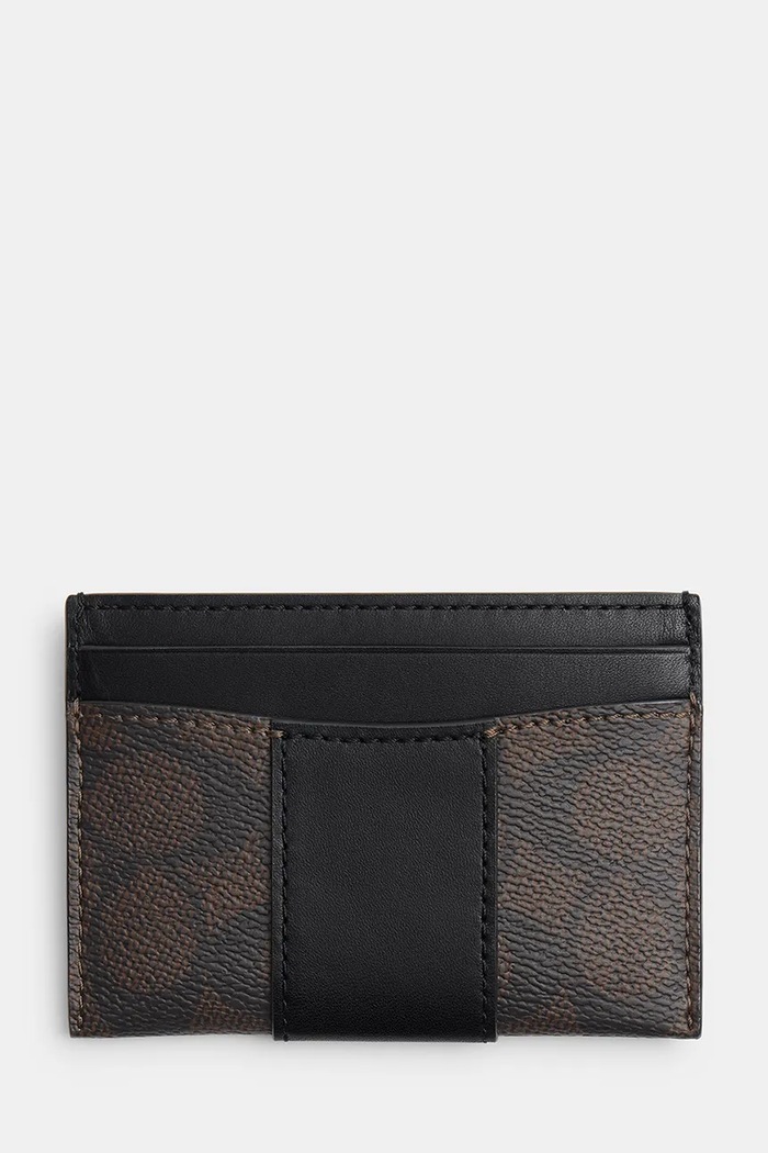 Coach Etui na karty damskie CFY56 czarny AW26