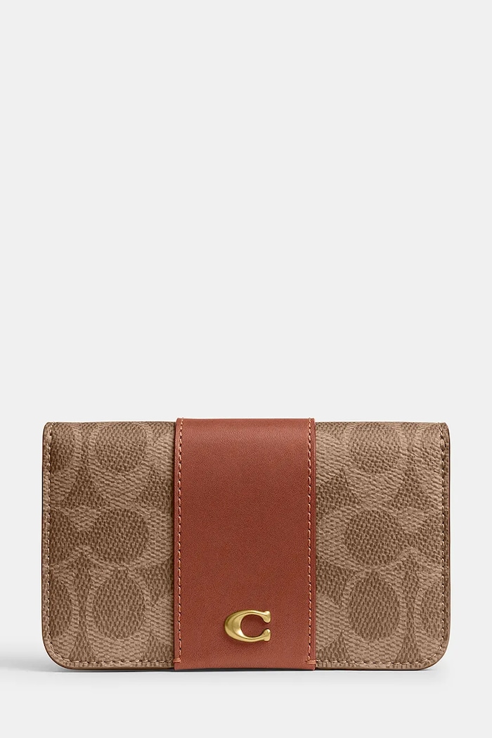 Coach Etui na karty damskie beżowy CFY63