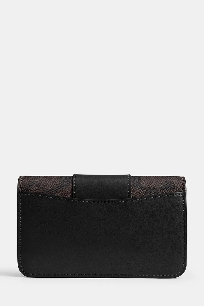 Coach Etui na karty damskie CFY63 czarny AW26