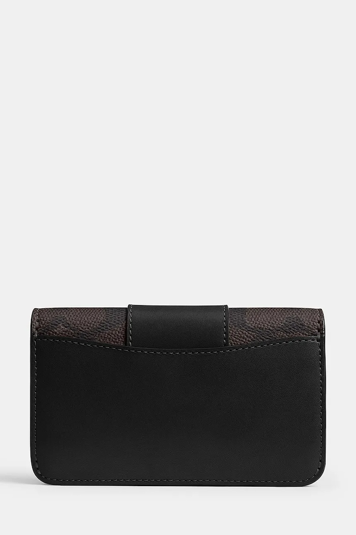 Coach Etui na karty damskie CFY63 czarny AW26