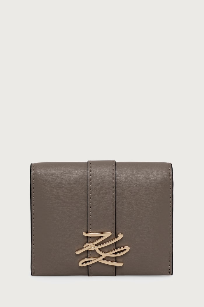 Karl Lagerfeld Etui na karty damskie brązowy B4W32014