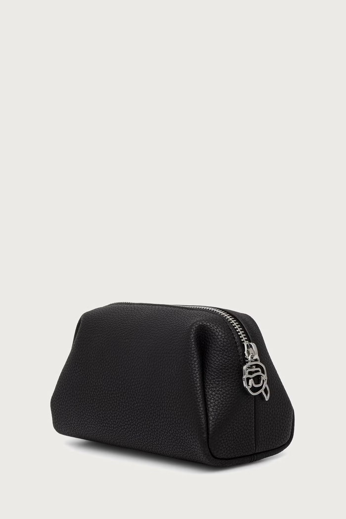 Karl Lagerfeld Kozmetička torbica za žene od imitacije kože B4W32027 crna AW26