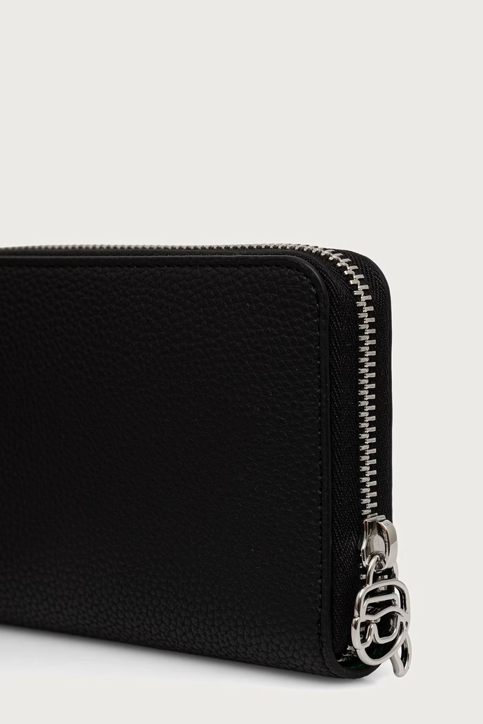 Karl Lagerfeld novčanik za žene od imitacije kože B4W32028 crna AW26