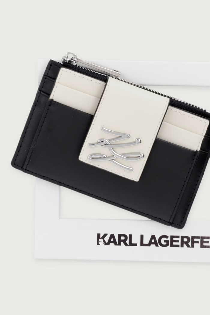 Peňaženka dámska kožená Karl Lagerfeld čierna B4W32070