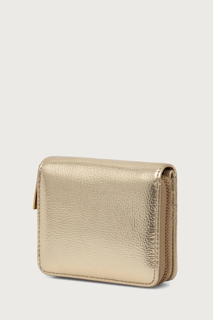 Lola Casademunt portfel damski z imitacji skóry LS2612012 złoty AW26