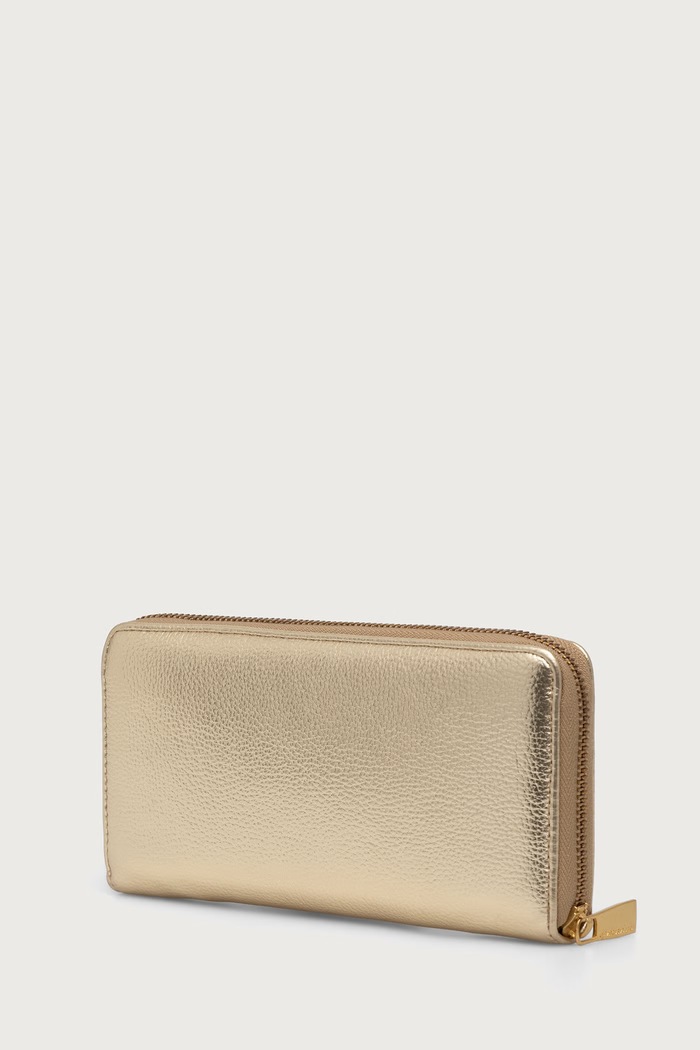 Lola Casademunt portfel damski z imitacji skóry LS2612011 złoty AW26