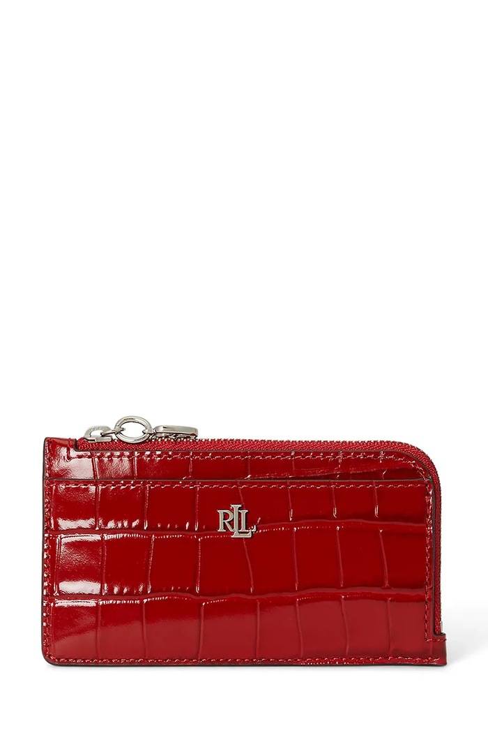 Lauren Ralph Lauren Etui na karty damskie czerwony 432P18695