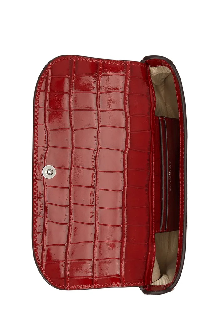 Kabelka do ruky dámska kožená Lauren Ralph Lauren 432P18681 červená