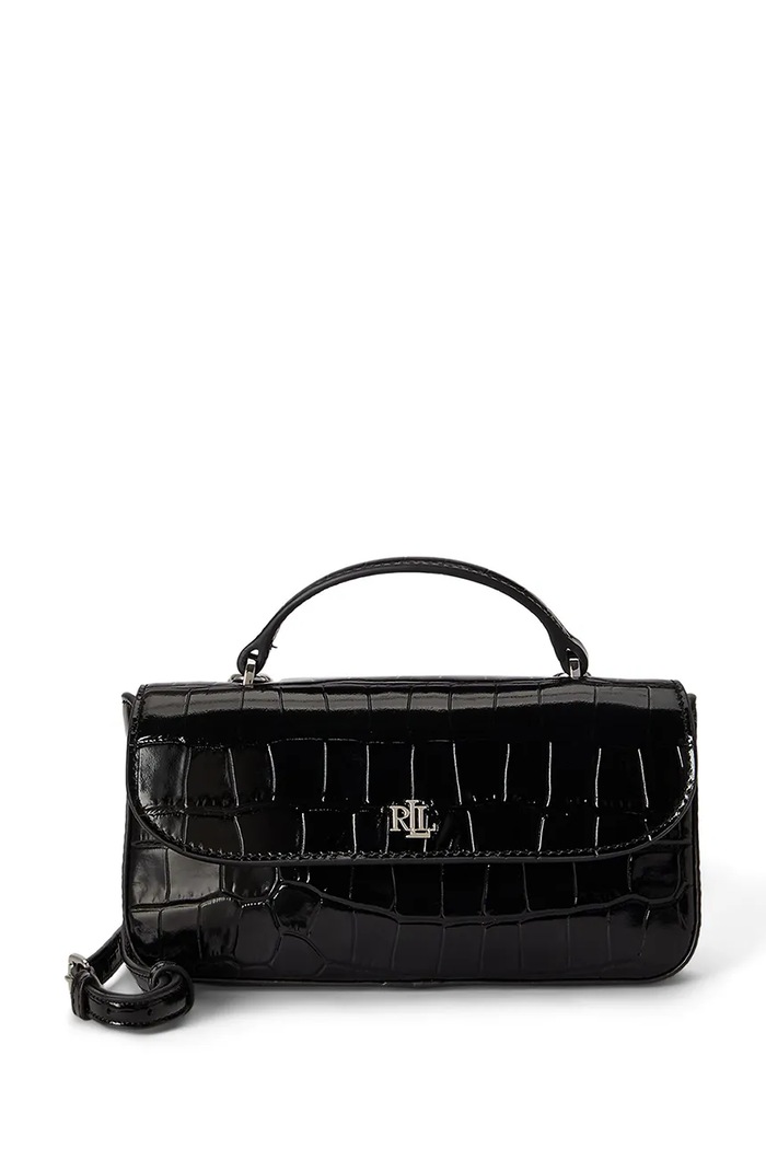 Lauren Ralph Lauren Kopertówka damska skórzana czarny 432P18681