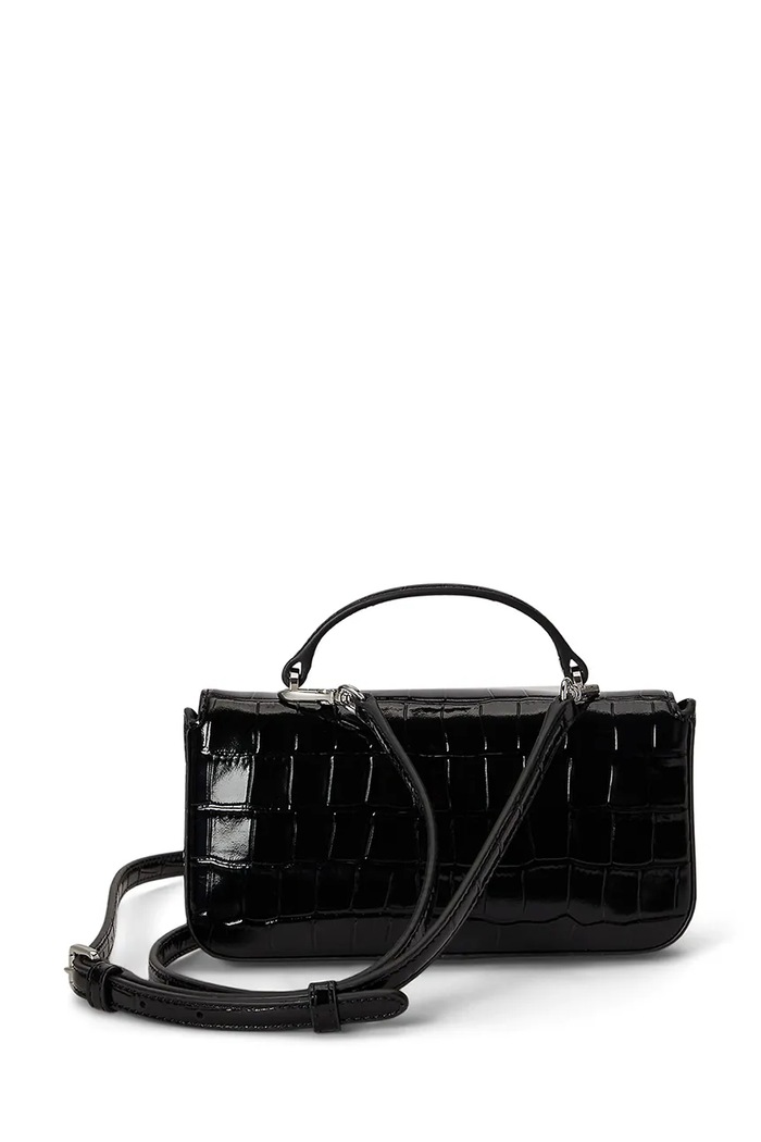 Lauren Ralph Lauren Kopertówka damska skórzana 432P18681 czarny AW26