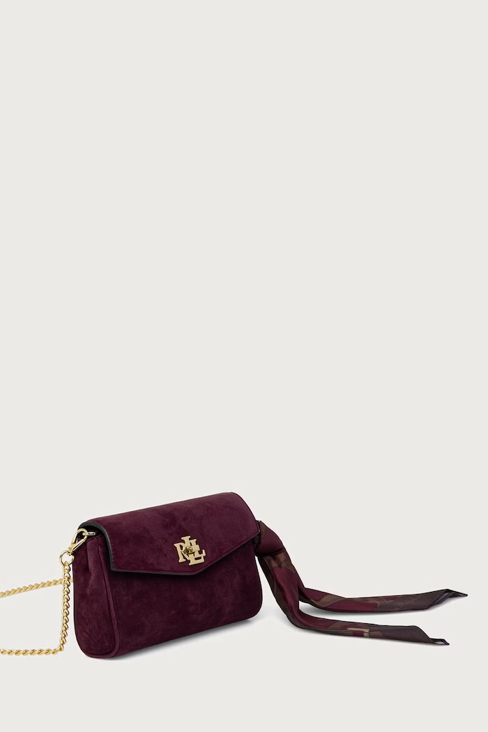 Lauren Ralph Lauren Portafoglio da donna in pelle 432P18554 granata AW26