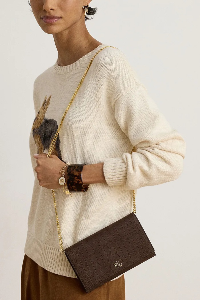 Lauren Ralph Lauren Portfel damski skórzany 432P18552