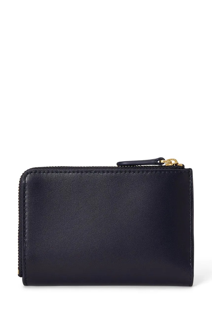 Lauren Ralph Lauren Portfel damski skórzany 432P16735 granatowy AW26