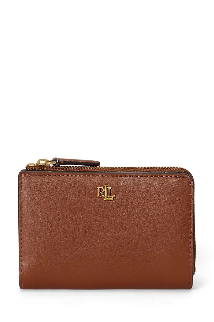 Lauren Ralph Lauren Portfel damski skórzany brązowy 432P16735