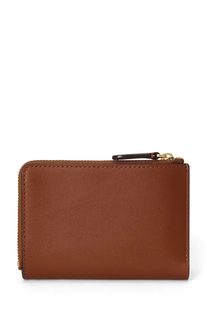 Lauren Ralph Lauren Portfel damski skórzany 432P16735 brązowy AW26