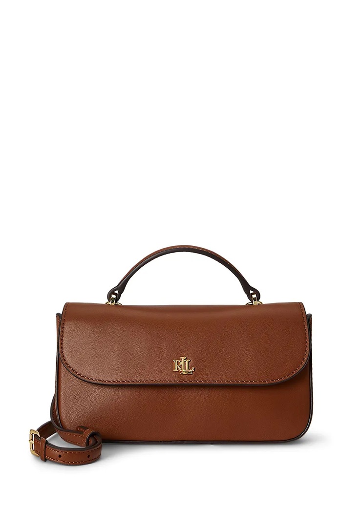 Lauren Ralph Lauren Portfel damski skórzany brązowy 432P16733