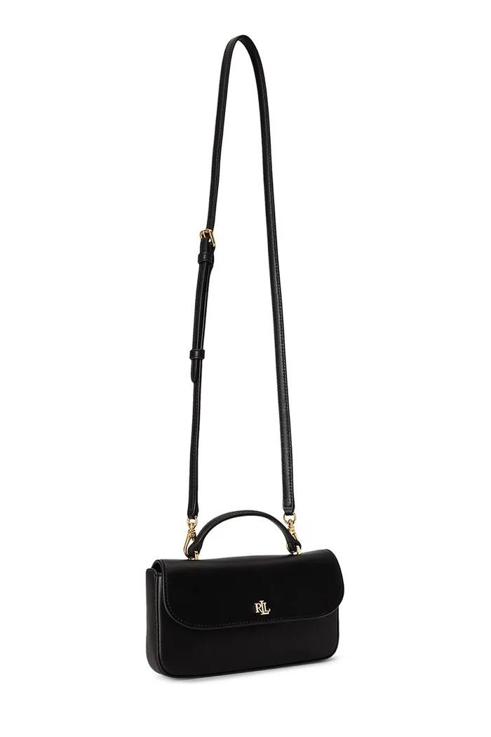 Akcesoria Lauren Ralph Lauren Portfel damski skórzany 432P16733 czarny