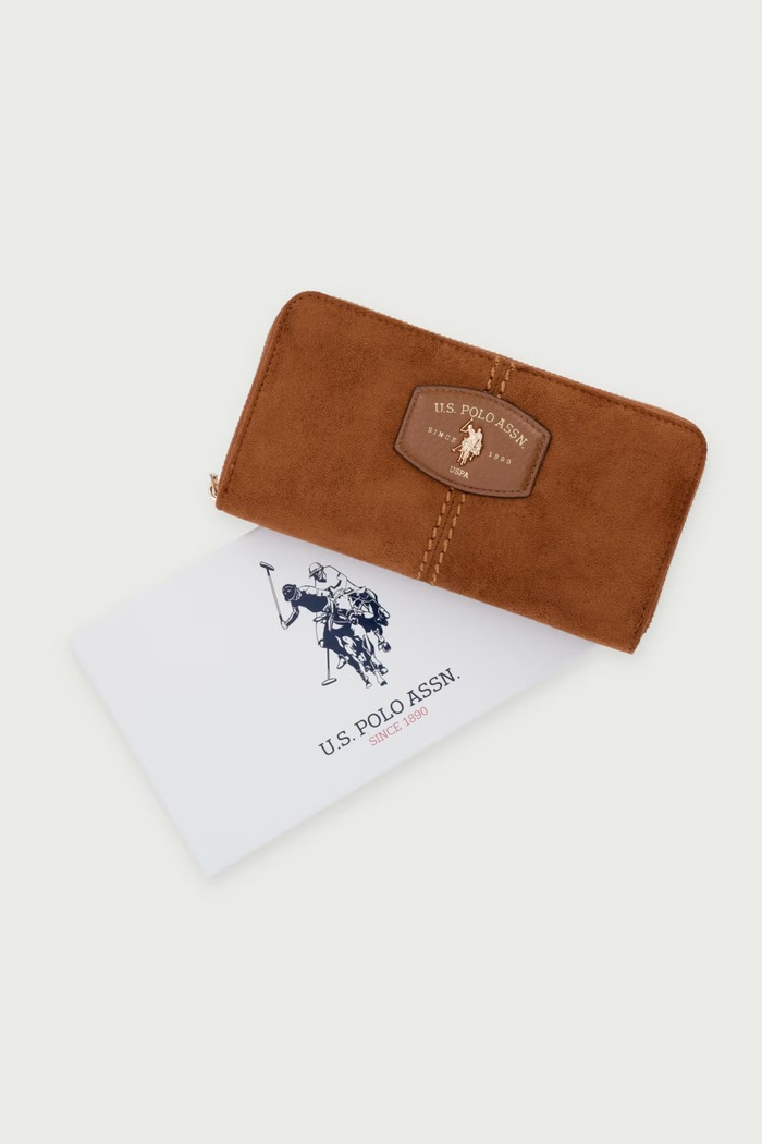 Portfel damski z imitacji skóry CHESTNUT U.S. Polo Assn. brązowy WIU269341WVP