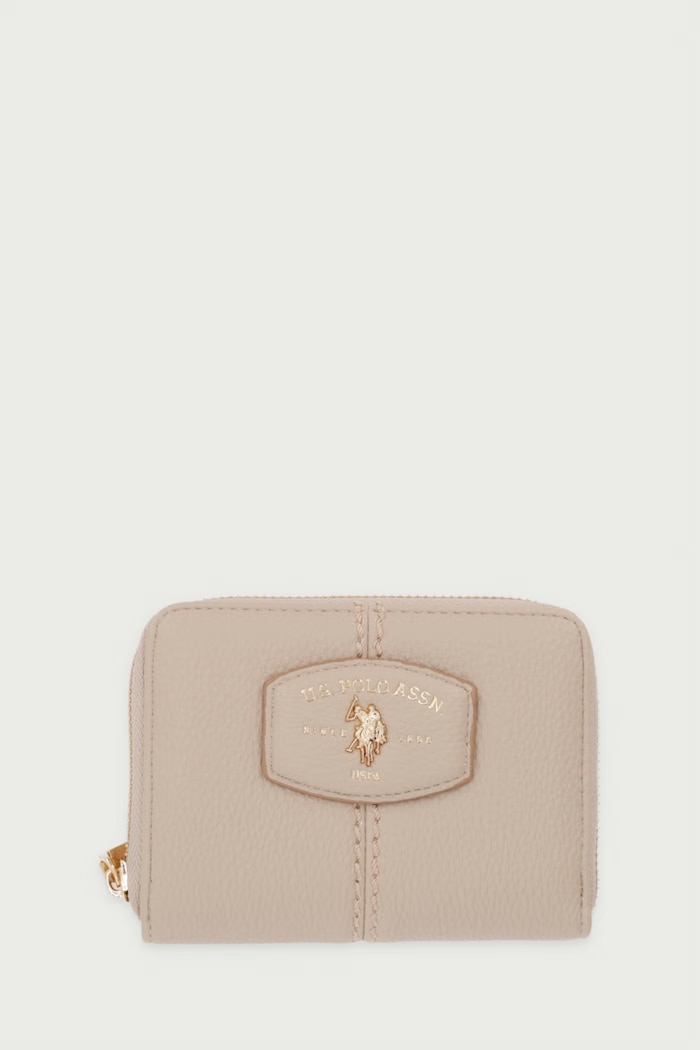 U.S. Polo Assn. Portfel damski z imitacji skóry CHESTNUT beżowy WIU269340WVP