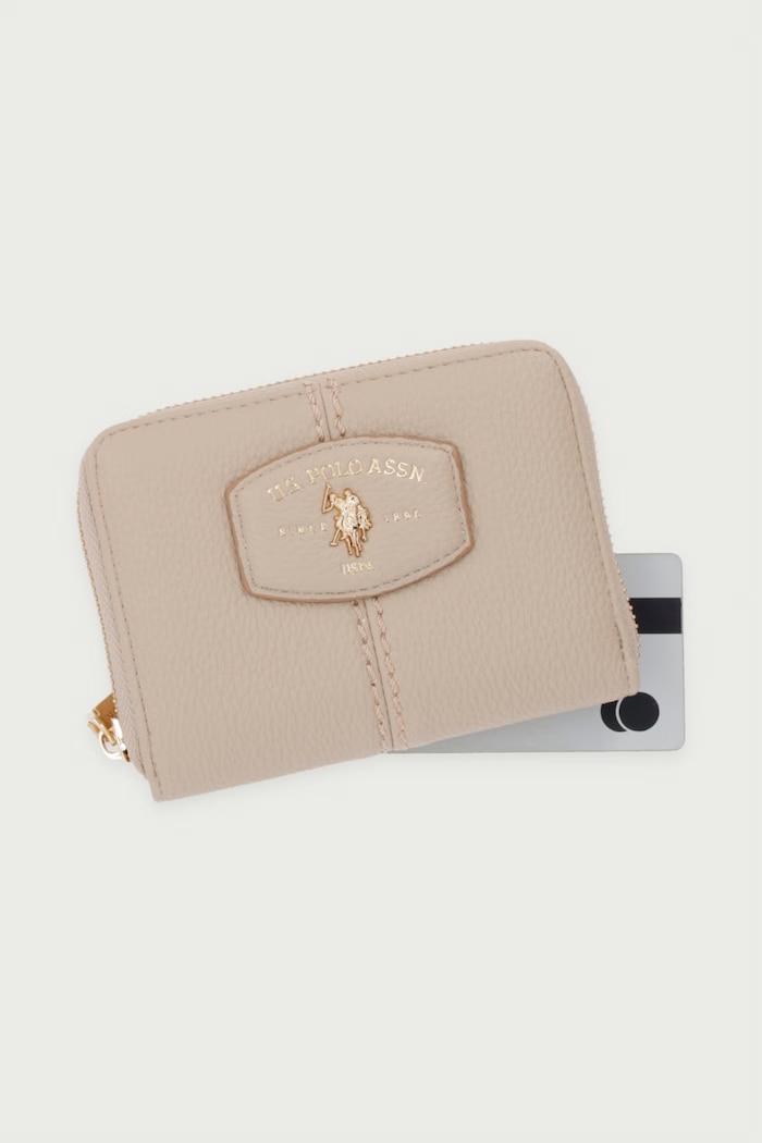 Portfel damski z imitacji skóry CHESTNUT U.S. Polo Assn. WIU269340WVP beżowy