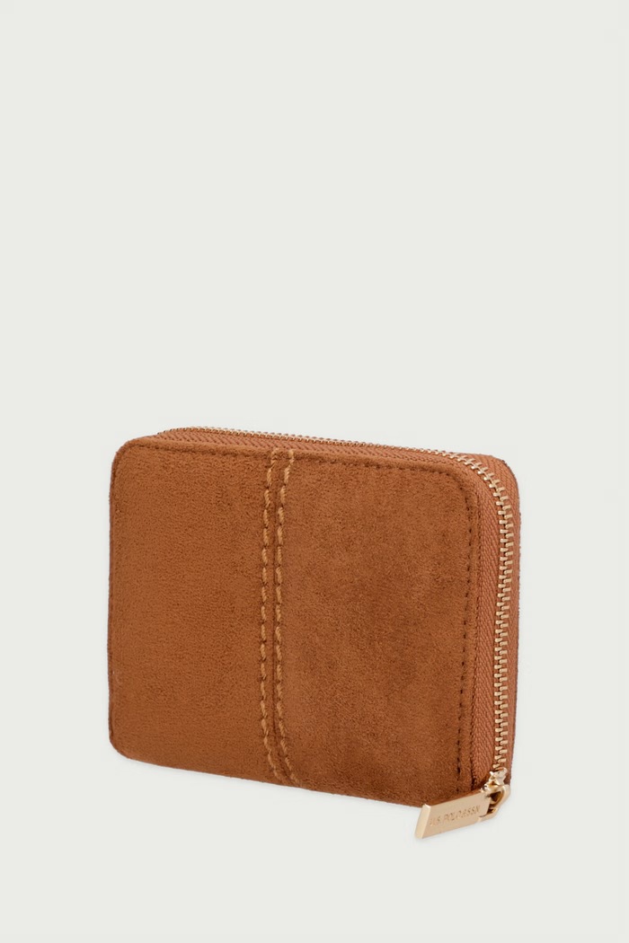 U.S. Polo Assn. Portfel damski z imitacji skóry CHESTNUT WIU269340WVP brązowy AW26