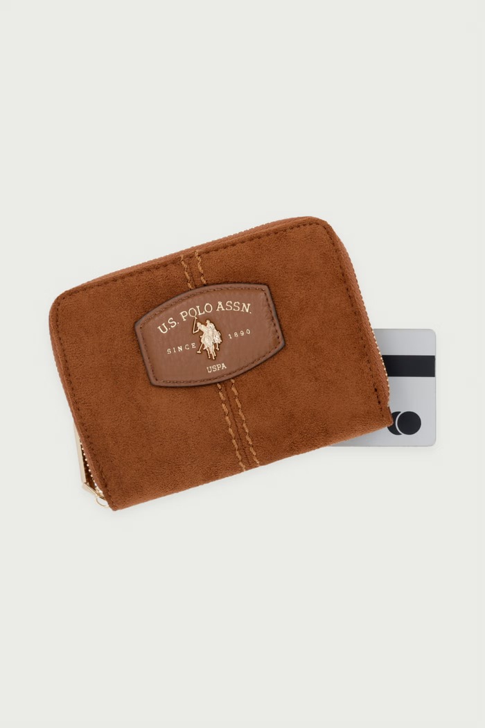 Portfel damski z imitacji skóry CHESTNUT U.S. Polo Assn. WIU269340WVP brązowy