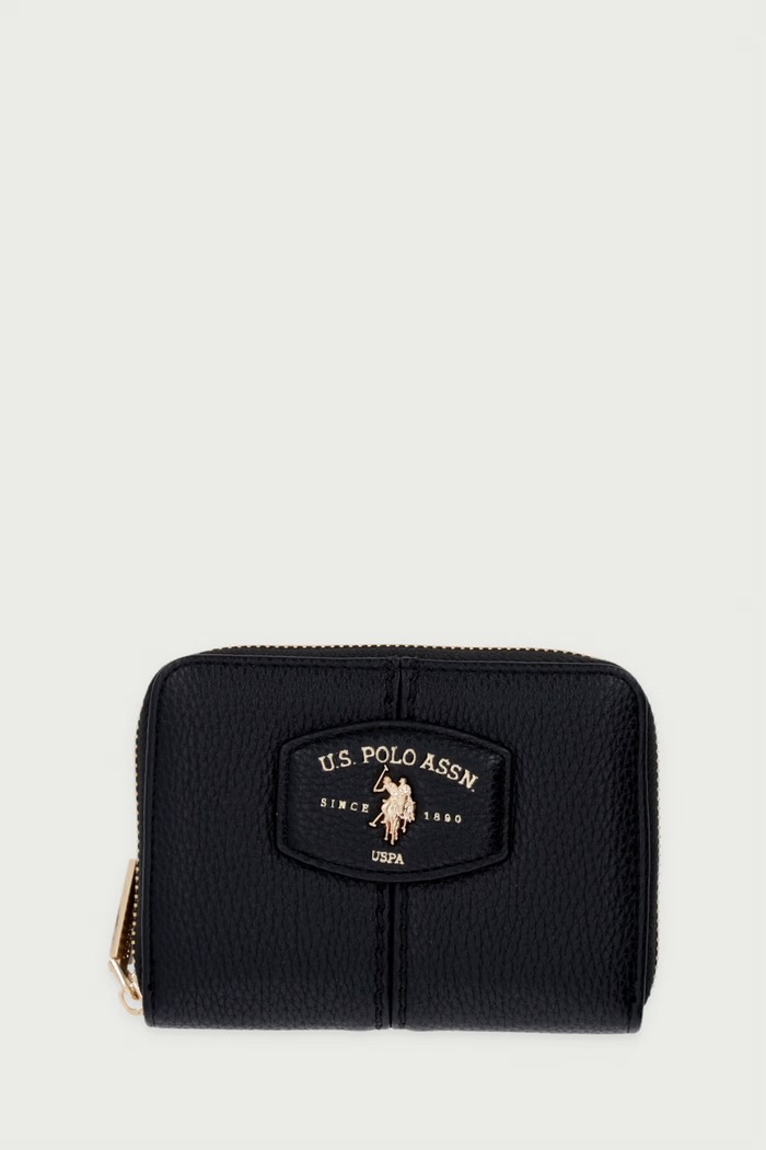 U.S. Polo Assn. Portfel damski z imitacji skóry CHESTNUT czarny WIU269340WVP