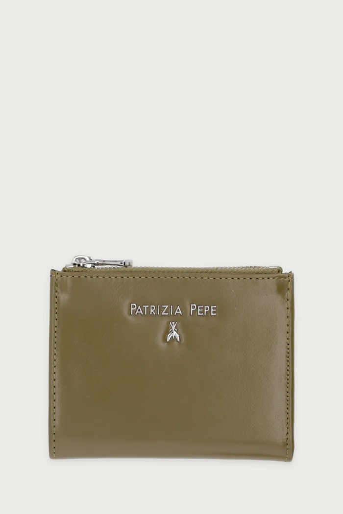 Patrizia Pepe Portfel skórzany zielony 2Q8732.L0002