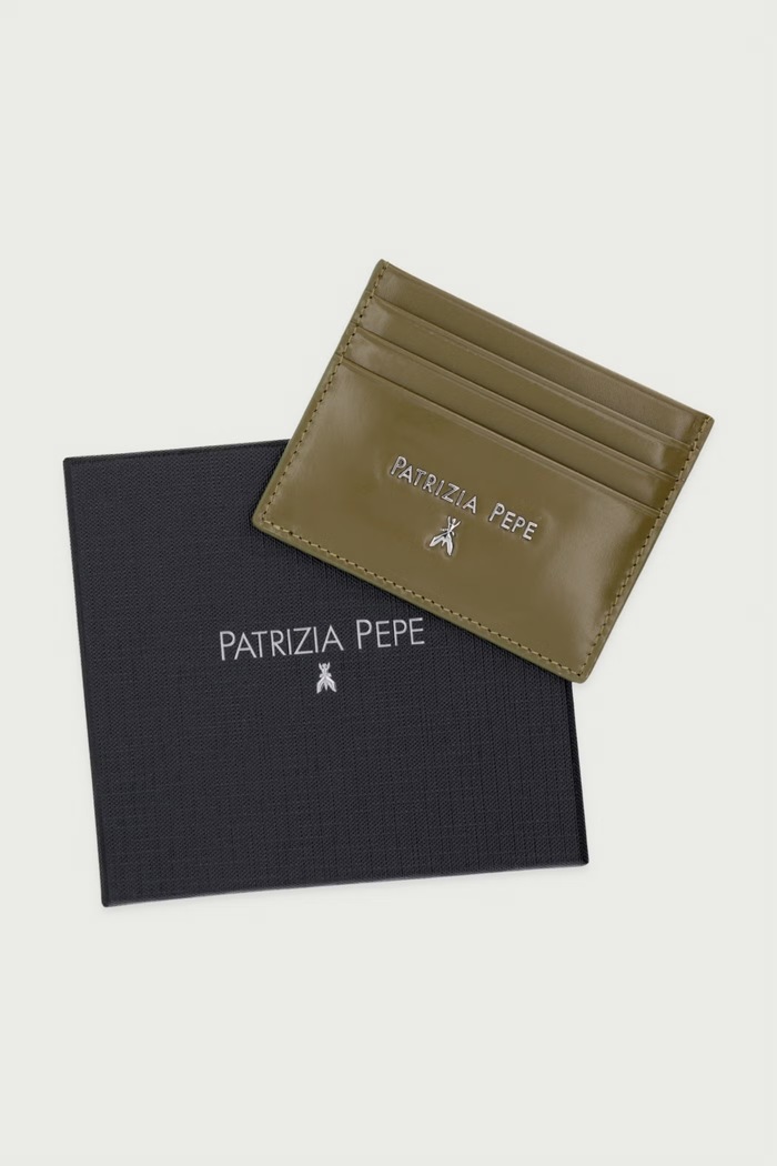 Etui na karty damskie skórzane Patrizia Pepe 2Q7001.L0002 zielony