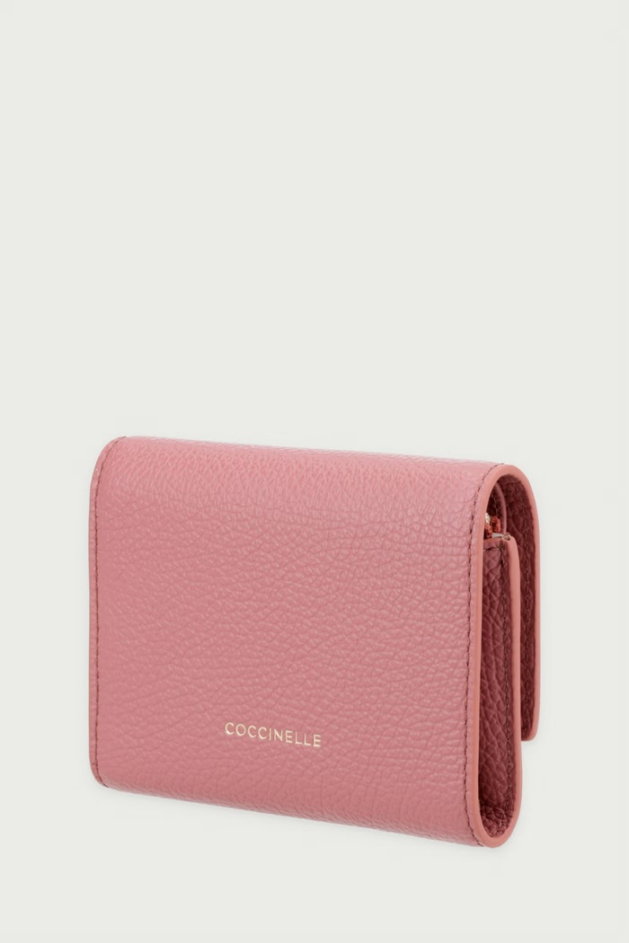 Coccinelle Portofel pentru femei din piele E2.VKP.11.F0.01 roz AW26