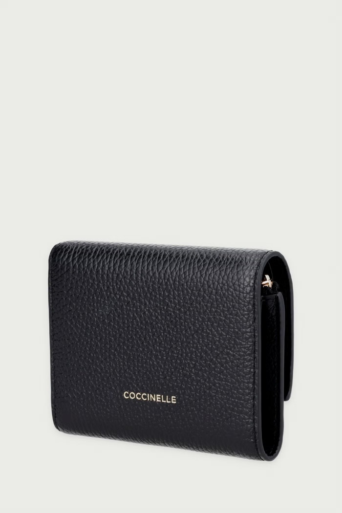 Coccinelle Portofel pentru femei din piele E2.VKP.11.F0.01 negru AW26