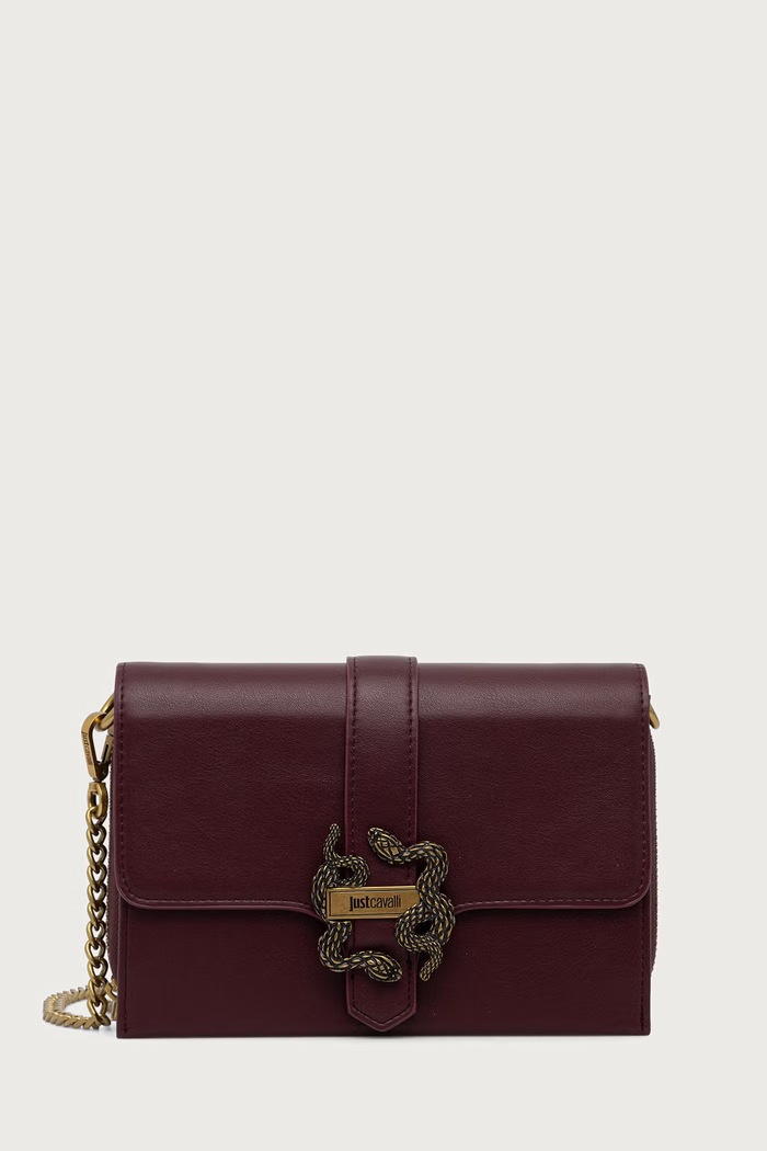 Just Cavalli torebka crossbody damska z imitacji skóry bordowy 81RA5PA6.ZSA89