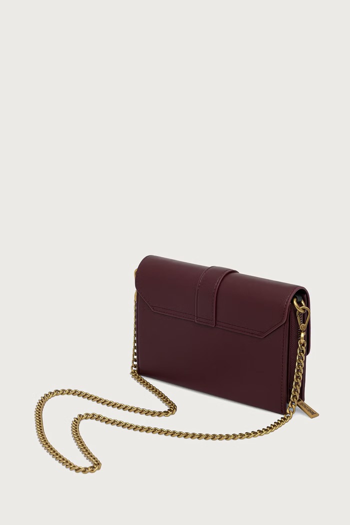 Akcesoria Just Cavalli torebka crossbody damska z imitacji skóry 81RA5PA6.ZSA89 bordowy