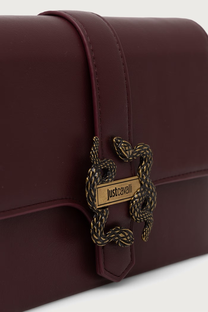 Just Cavalli torebka crossbody damska z imitacji skóry bordowy 81RA5PA6.ZSA89