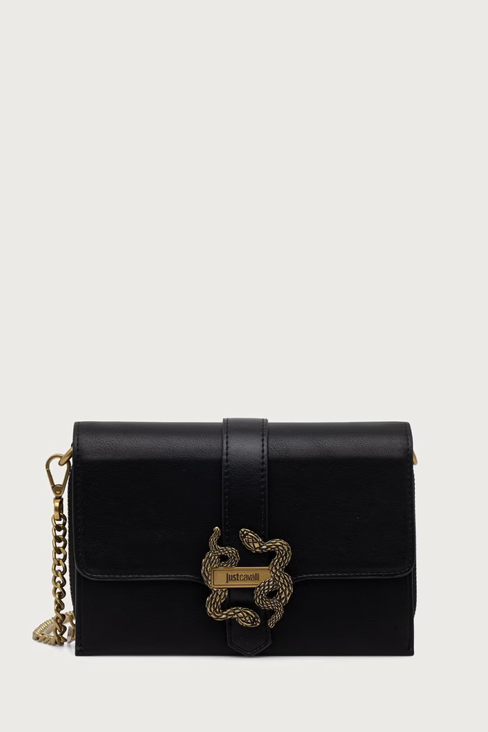 Just Cavalli torebka crossbody damska z imitacji skóry czarny 81RA5PA6.ZSA89